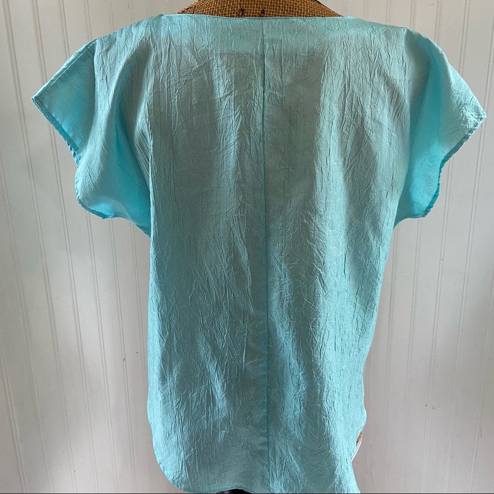 Vintage Diane Von Furstenberg Blouse Sz M - Picture 2 of 4